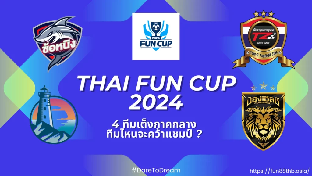 Fun Cup 2024 — 4 ทีมเต็งภาคกลาง ทีมไหนจะคว้าแชมป์ ?